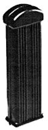 MPV 28×105 Kunststof PVC håndtag