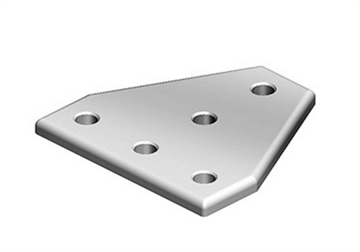 Sekskant montageplade i aluminium